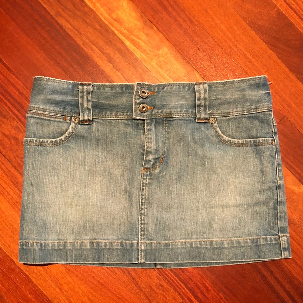 American Eagle denim mini skirt